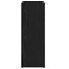 vidaXL Suport pentru umbrele Stejar Negru 20 x 20 x 55,5 cm