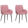 vidaXL Scaune de dining 2 buc. Catifea Roz 57 x 50 x 85 cm
