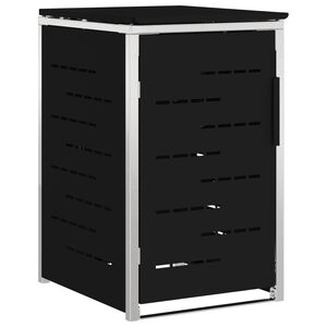 vidaXL Depozitare pentru Containere cu Roți for 1 Bin 240L Negru