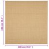 vidaXL Covor din sisal, natural, 100x100 cm