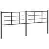 vidaXL Tăblie de pat de schimb metalică, negru, 200 cm