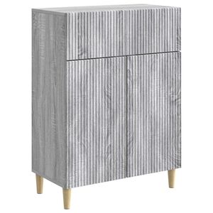 vidaXL Bufet cu sertar Sonoma gri 66 x 34,5 x 90 cm Lemn prelucrat