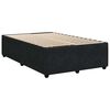 vidaXL Pat box spring cu saltea, negru, 120x200 cm, catifea