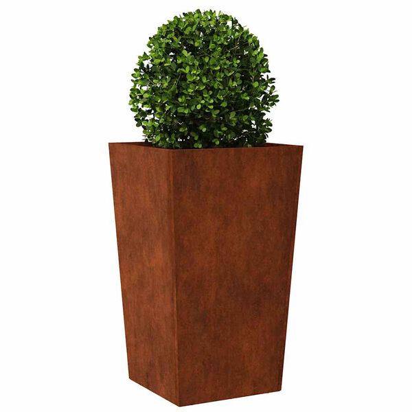 vidaXL Jardiniere de grădină 2 buc 45x45x75 cm Oțel pentru intemperii