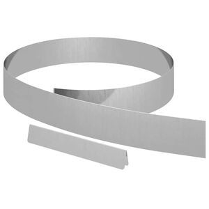 vidaXL Margine pentru gazon 450 x 10 cm Oțel Galvanizat Argintiu