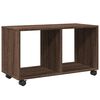 vidaXL Dulap cu roți, stejar maro, 72x33x42,5 cm, lemn prelucrat