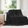 vidaXL Pături de aruncat 6 pcs Negru 240 x 270 cm Molton
