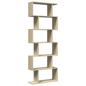 vidaXL Bibliotecă/separator 6 niveluri stejar sonoma 70x24x193 cm lemn