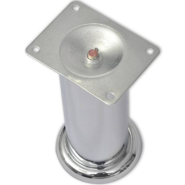 vidaXL Picioare de canapea rotunde, 8 buc., 180 mm, crom
