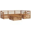 vidaXL Set de canapele de exterior 5 pcs natural Lemn Solid de Acacia