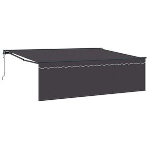 vidaXL Copertină retractabilă Antracit 450 &times; 350 cm