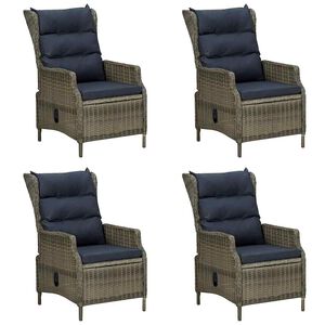 vidaXL Set mobilier de grădină, 5 piese, maro