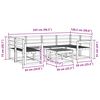 vidaXL Set de canapele de exterior 7 pcs natural Lemn Solid de Acacia