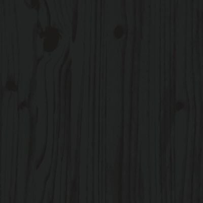 vidaXL Noptiere, 2 buc., negru, 40x30x40 cm, lemn masiv de pin