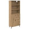 vidaXL Bufet 2 buc. Stejar Artizanal 69,5 x 32,5 x 180 cm