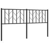 vidaXL Tăblie de pat de schimb metalică, negru, 160 cm