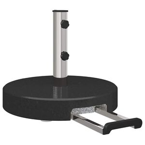 vidaXL Bază pentru umbrelă Negru &Oslash; 45 x 37.5 cm Granit