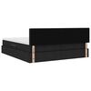 vidaXL Pat cu storage cu saltea Negru 200 x 200 cm Piele artificială