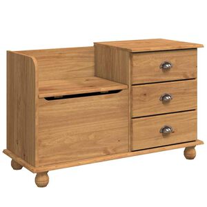 vidaXL Bancă cu spațiu de depozitare ASKIM Maro 100 x 39 x 62 cm