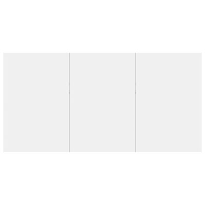 vidaXL Masă de bucătărie, alb extralucios, 180 x 90 x 76 cm, PAL