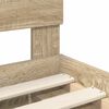 vidaXL Cadru de pat cu headboard Sonoma 120 x 200 cm Lemn de pin masiv