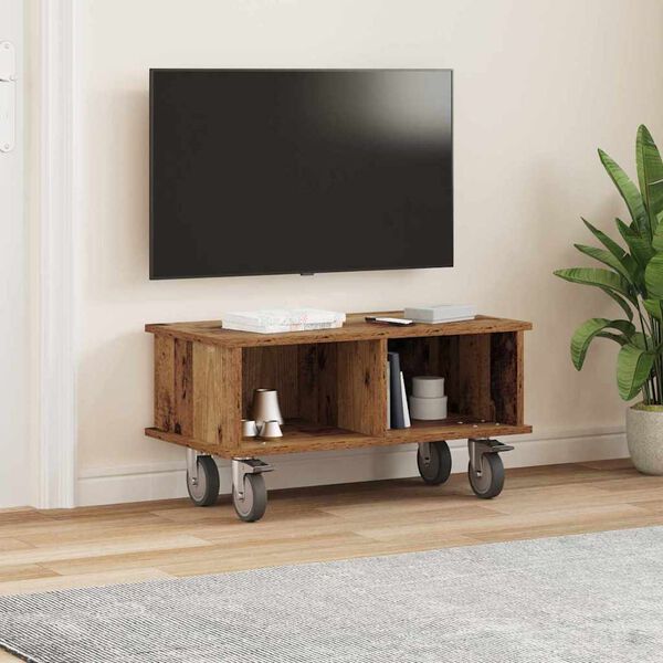 vidaXL Support TV Lemn vechi 68,5 x 35 x 35 cm Lemn compozit