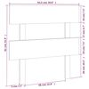 vidaXL Tăblie de pat, 93,5x3x81 cm, lemn masiv de pin