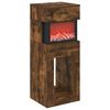 vidaXL Șemineu electric Stejar fumuriu 35 x 30 x 86 cm Lemn prelucrat