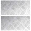 vidaXL Trepte Dreptunghiular 2 pcs Argintiu 40 x 20 cm Aluminiu