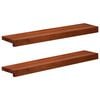 vidaXL Pervazuri 2 buc. Maro 70 x 15 x 2 cm Lemn de fag masiv