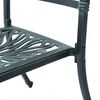 vidaXL Set mobilier de grădină, 5 piese, verde, aluminiu turnat