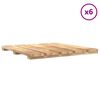 vidaXL Plăci pentru Deck 6 pcs Maro 50 x 50 cm