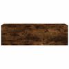vidaXL Dulap perete baie, stejar fumuriu, 100x25x30 cm, lemn prelucrat