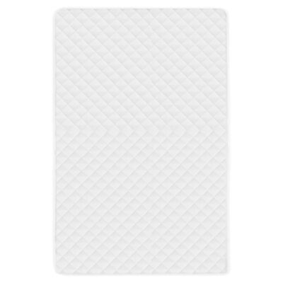 vidaXL Protecție pentru saltea matlasată, alb, 140 x 200 cm, groasă