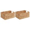 vidaXL Coșuri de depozitare 2 pcs natural 35 x 25 x 17 cm