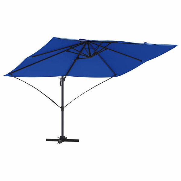 vidaXL Umbrelă de soare Albastru azur 351 x 250 x 260 cm
