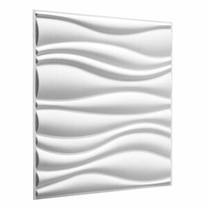 vidaXL Panouri de perete 4 buc. 50 x 50 cm Alb