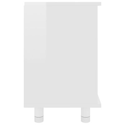 vidaXL Dulap de baie, alb extralucios, 60 x 32 x 53,5 cm, PAL