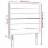 vidaXL Tăblie cap cu headboard Crem 100 cm Piele artificială