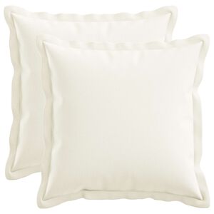 vidaXL Husă pentru pernă 2 pcs HOUTEN Alb 30 x 30 cm In sintetic