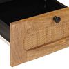 vidaXL Dulap de noapte natural 40 x 33 x 46 cm Lemn de mango solid