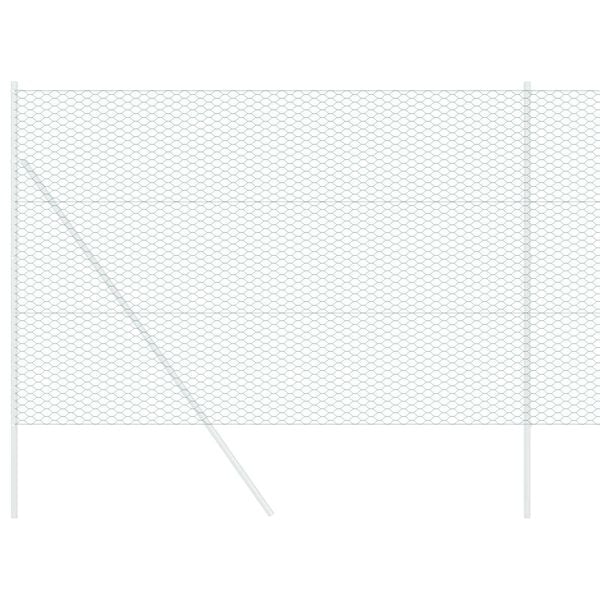 vidaXL Gard hexagonal Verde 1.6 x 10 m Oțel