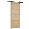 vidaXL Ușă glisantă natural 86 x 211 cm Lemn masiv de pin