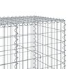 vidaXL Coș gabion cu capac, 250x100x100 cm, fier galvanizat