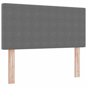 vidaXL Tăblie cap cu headboard Gri deschis 100 cm Piele artificială
