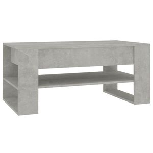 vidaXL Măsuță de cafea, gri beton, 102x55x45 cm, lemn prelucrat