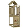 vidaXL Turn de joacă Maro 53 x 110,5 x 214 cm Lemn impregnate solid