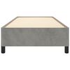 vidaXL Cadru de pat fără saltea, gri deschis, 90x190 cm, catifea
