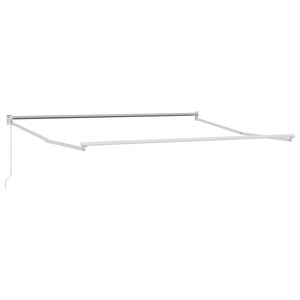 vidaXL Cadru de copertină manuală 3 x 2,5 m Alb