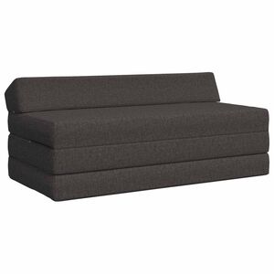 vidaXL Canapea Pat Pliabilă Gri &icirc;nchis 120 x 60 x 49 cm Țesătură
